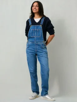 Fat Face FatFace Lewes Dungarees Denim Vintage
