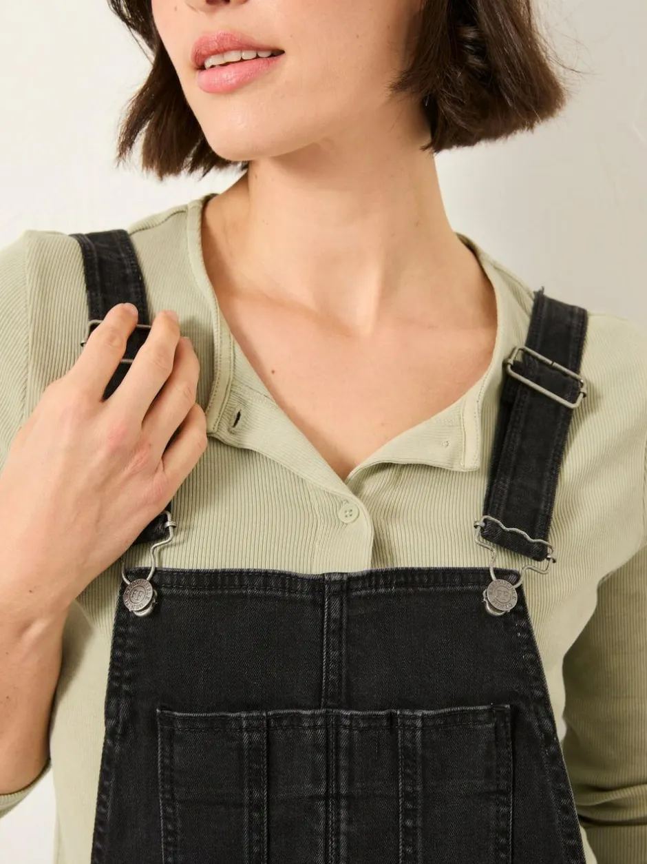 Fat Face FatFace Lewes Dungarees Washed Black New