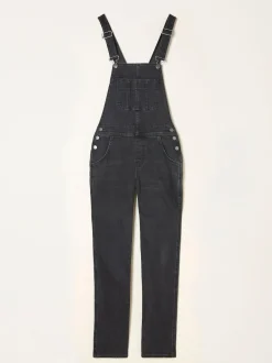 Fat Face FatFace Lewes Dungarees Washed Black New