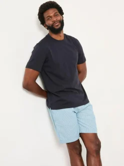 Fat Face FatFace Light Blue Seil Stripe Shorts Pyjama Set Hot