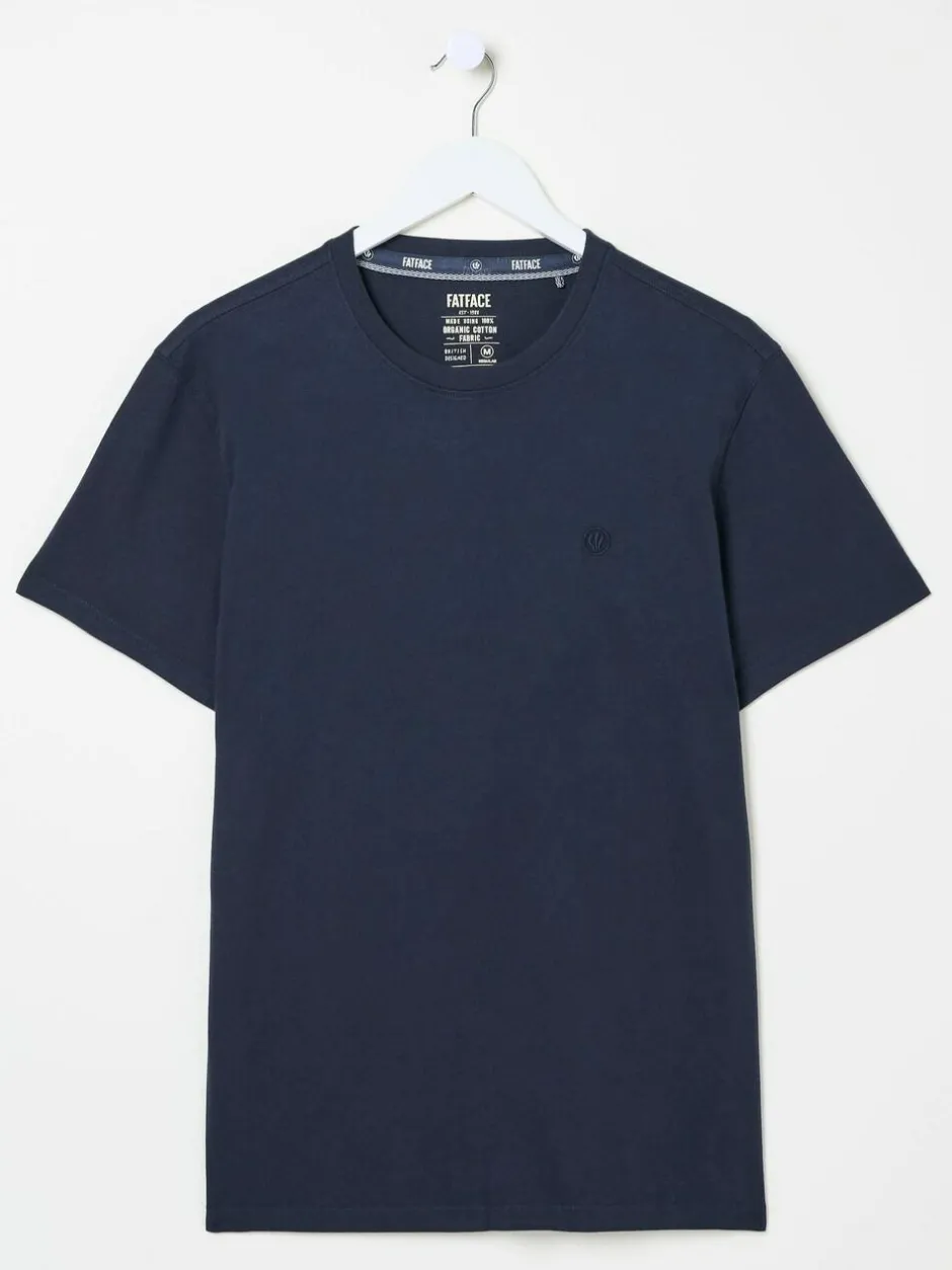 Fat Face FatFace Lulworth Navy Short Sleeve T-Shirt New