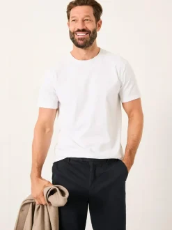 Fat Face FatFace Lulworth White Short Sleeve T-Shirt Clearance