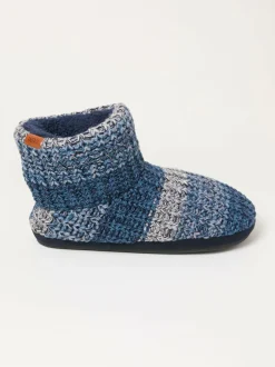 Fat Face FatFace Matthew Blue Knit Boot Sale