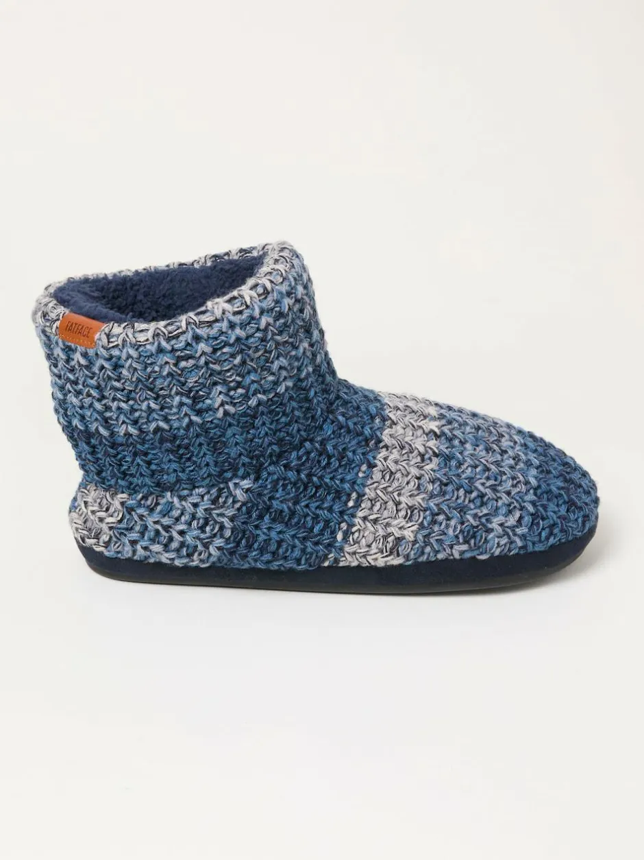 Fat Face FatFace Matthew Blue Knit Boot Sale