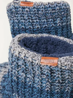 Fat Face FatFace Matthew Blue Knit Boot Sale