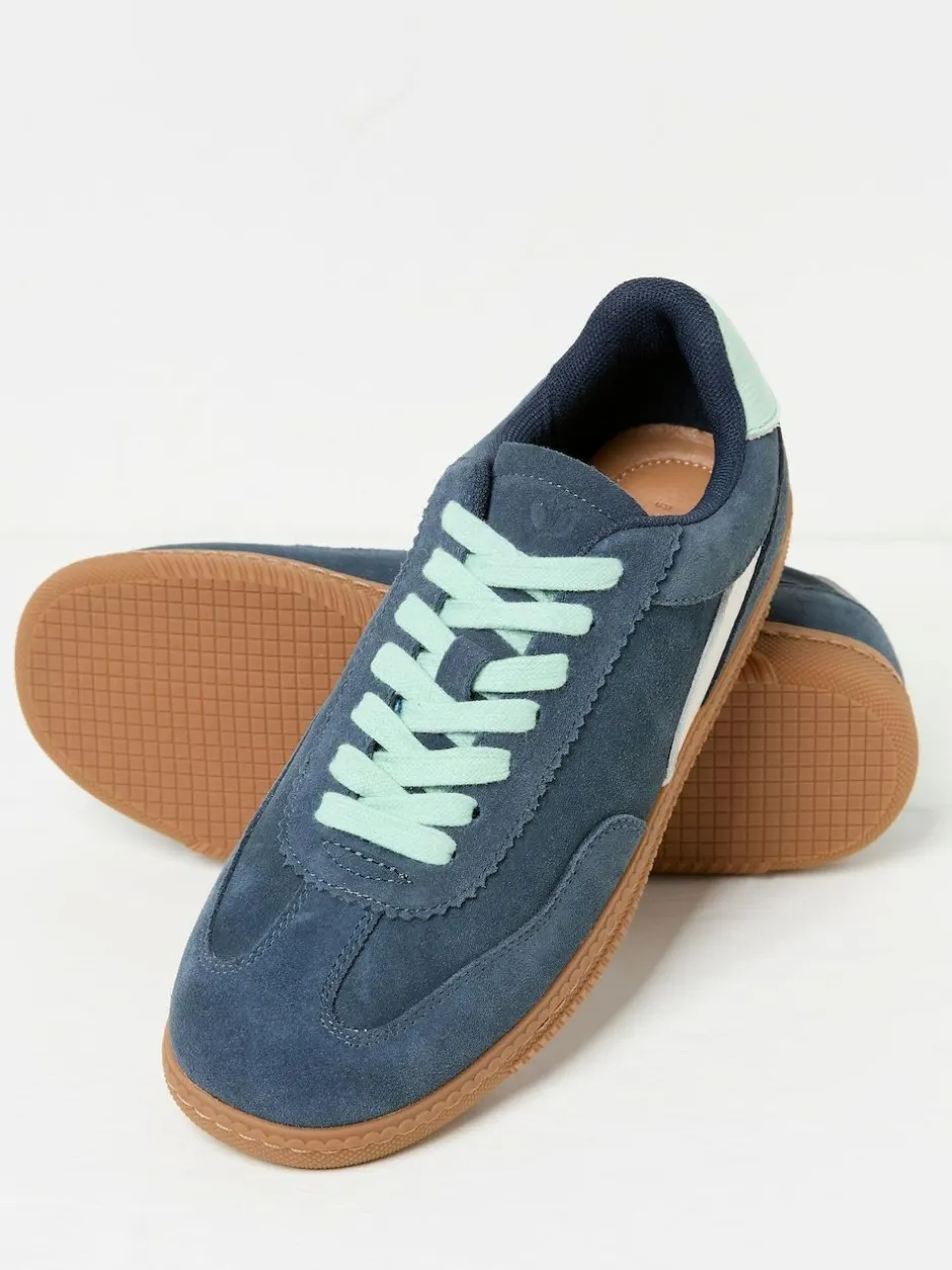 Fat Face FatFace Fia Retro Trainer Navy Clearance