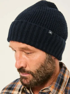 Fat Face FatFace Waffle Beanie Navy Outlet