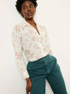 Fat Face FatFace Olivia Ivory Cherries Shirt Discount