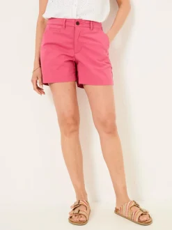 Fat Face FatFace Padstow Dark Pink Chino Shorts Discount