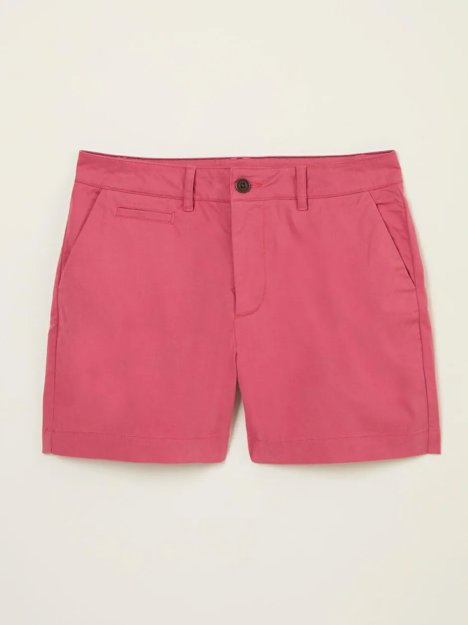 Fat Face FatFace Padstow Dark Pink Chino Shorts Discount