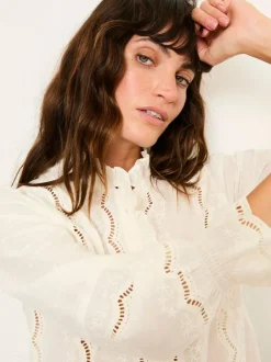 Fat Face FatFace Pia Blouse Ivory Outlet