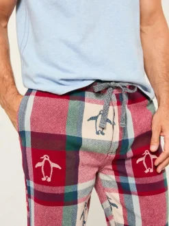 Fat Face FatFace Red Penguin Jacquard Pyjama Bottoms Best