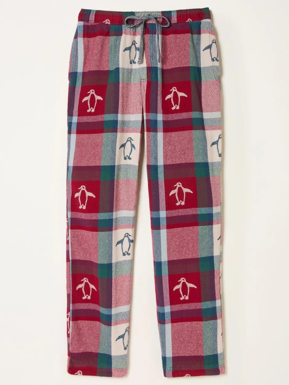 Fat Face FatFace Red Penguin Jacquard Pyjama Bottoms Best
