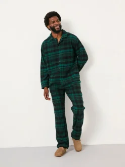Fat Face FatFace Samphrey Dark Green Check Pyjama Bottoms Hot
