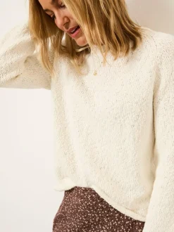 Fat Face FatFace Sophia Knitted Slub Jumper Ivory Discount
