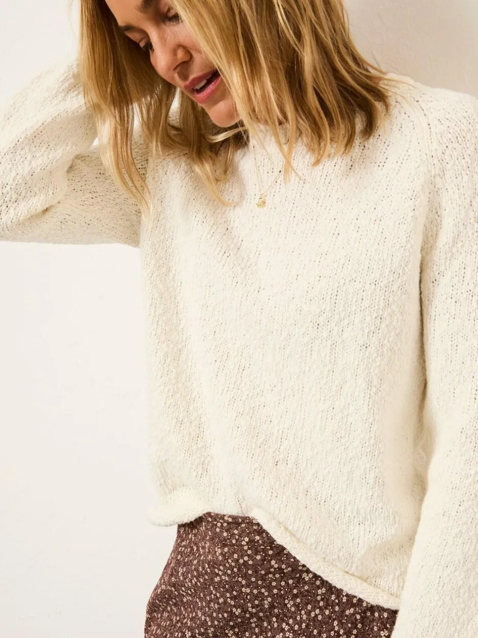 Fat Face FatFace Sophia Knitted Slub Jumper Ivory Discount