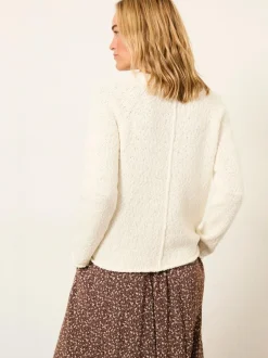 Fat Face FatFace Sophia Knitted Slub Jumper Ivory Discount
