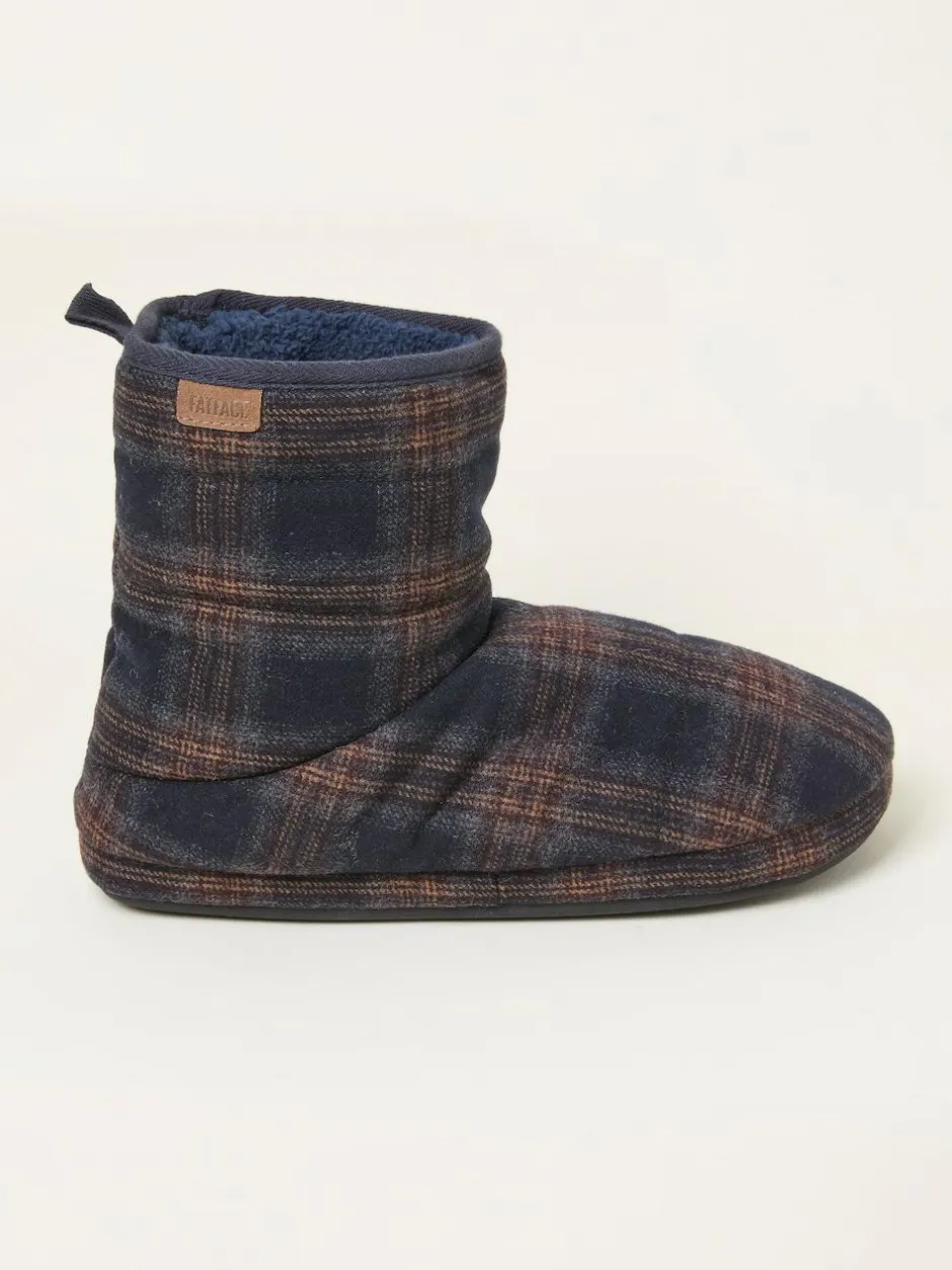 Fat Face FatFace Sussex Navy Check Boot New