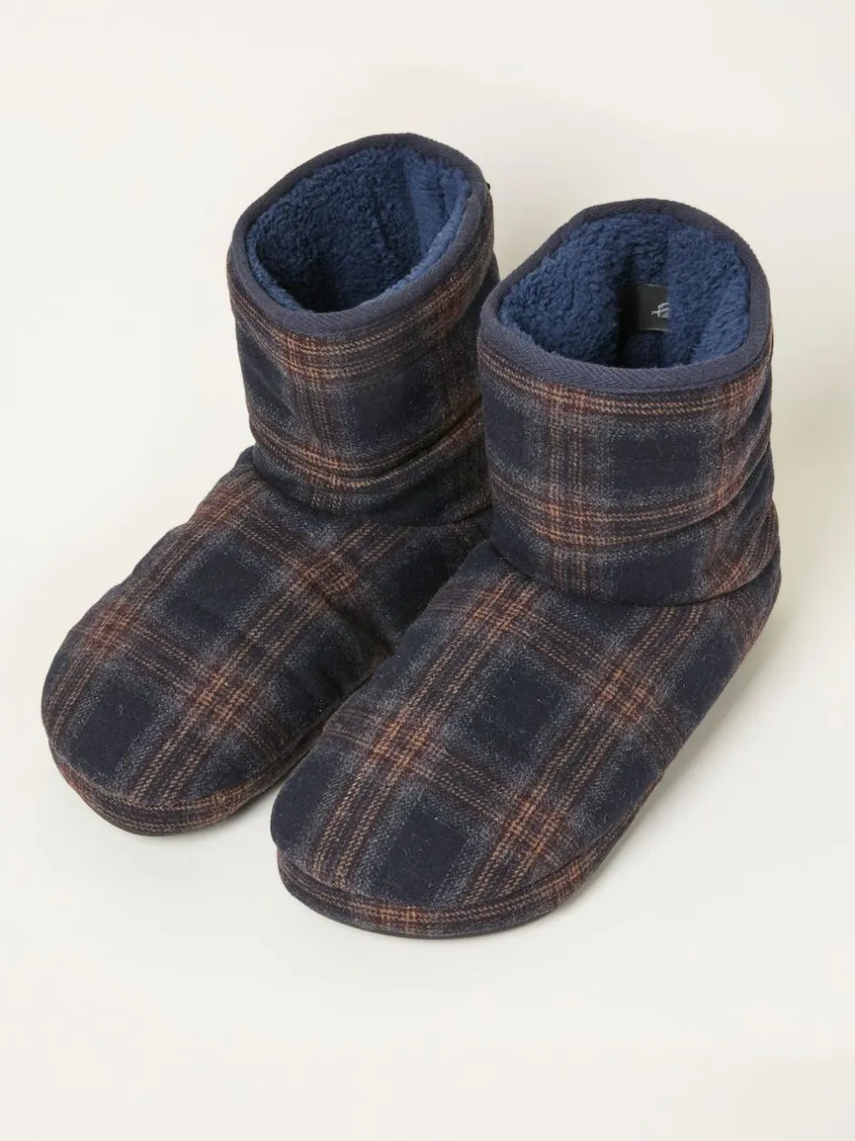 Fat Face FatFace Sussex Navy Check Boot New