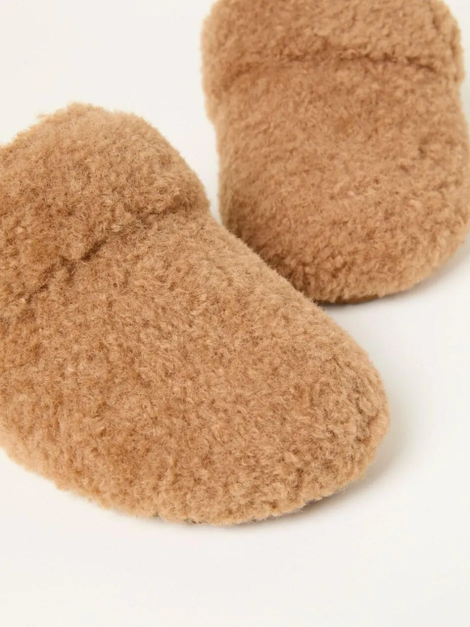 Fat Face FatFace Tan Brown Teddy House Shoe New