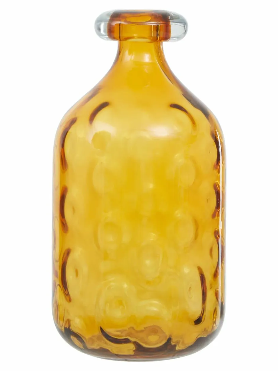 Fifty Five South Amber Huda Tall Glass Bottle Vase