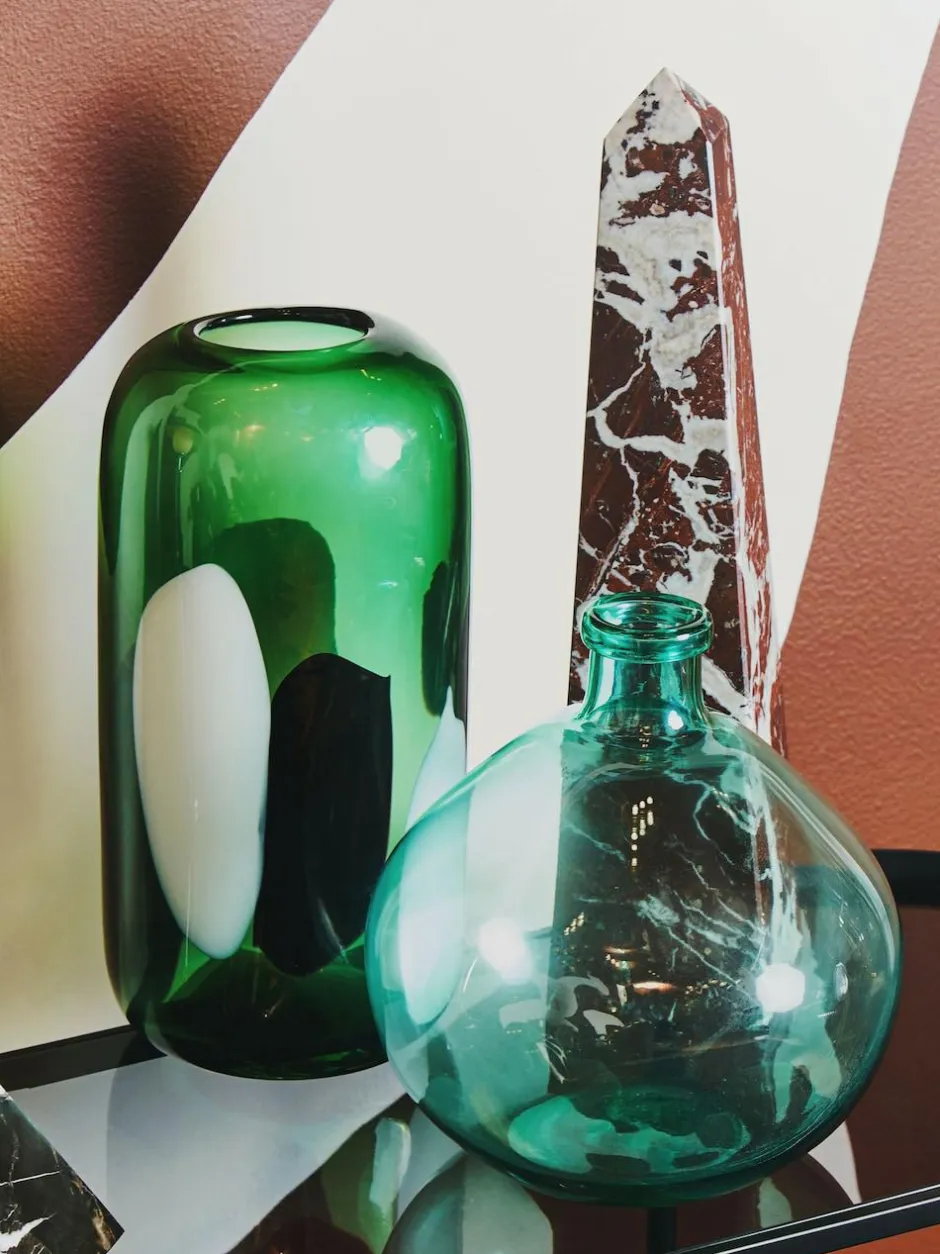 Fifty Five South Hakan Glass Vase Green Online