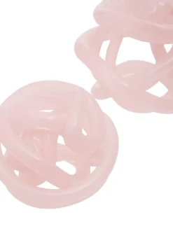 Fifty Five South Pink Knot Decor Glass Ornament Sale