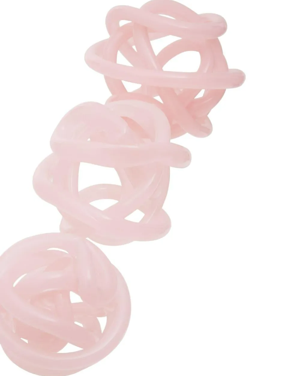 Fifty Five South Pink Knot Decor Glass Ornament Sale