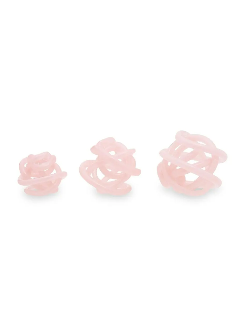 Fifty Five South Pink Knot Decor Glass Ornament Sale