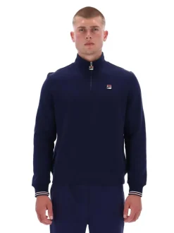 Fila RAMY 2 FBOX Quarter Zip With Tipping At Cuffs Sweatshirt Sky Blue Outlet