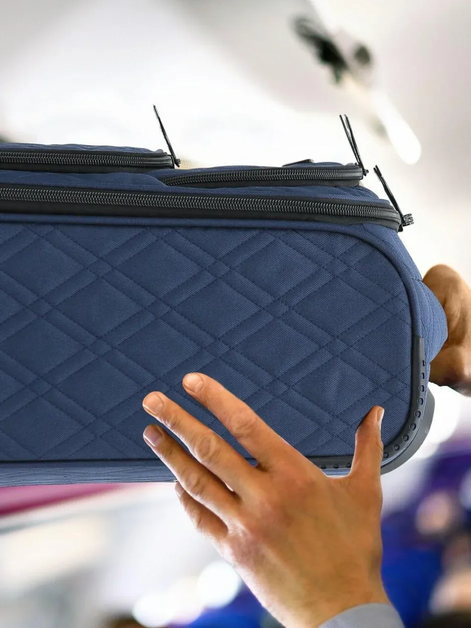 CABIN PRO Flight Knight Soft Case Carry On Suitcase Hand Luggage Blue Sale