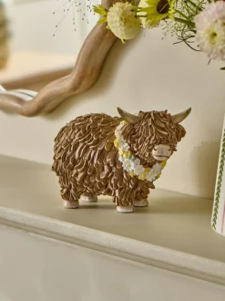 Next Flower Garland Hamish The Highland Cow Small Ornament