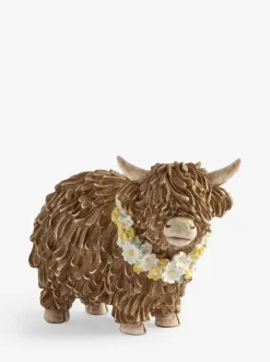 Next Flower Garland Hamish The Highland Cow Small Ornament