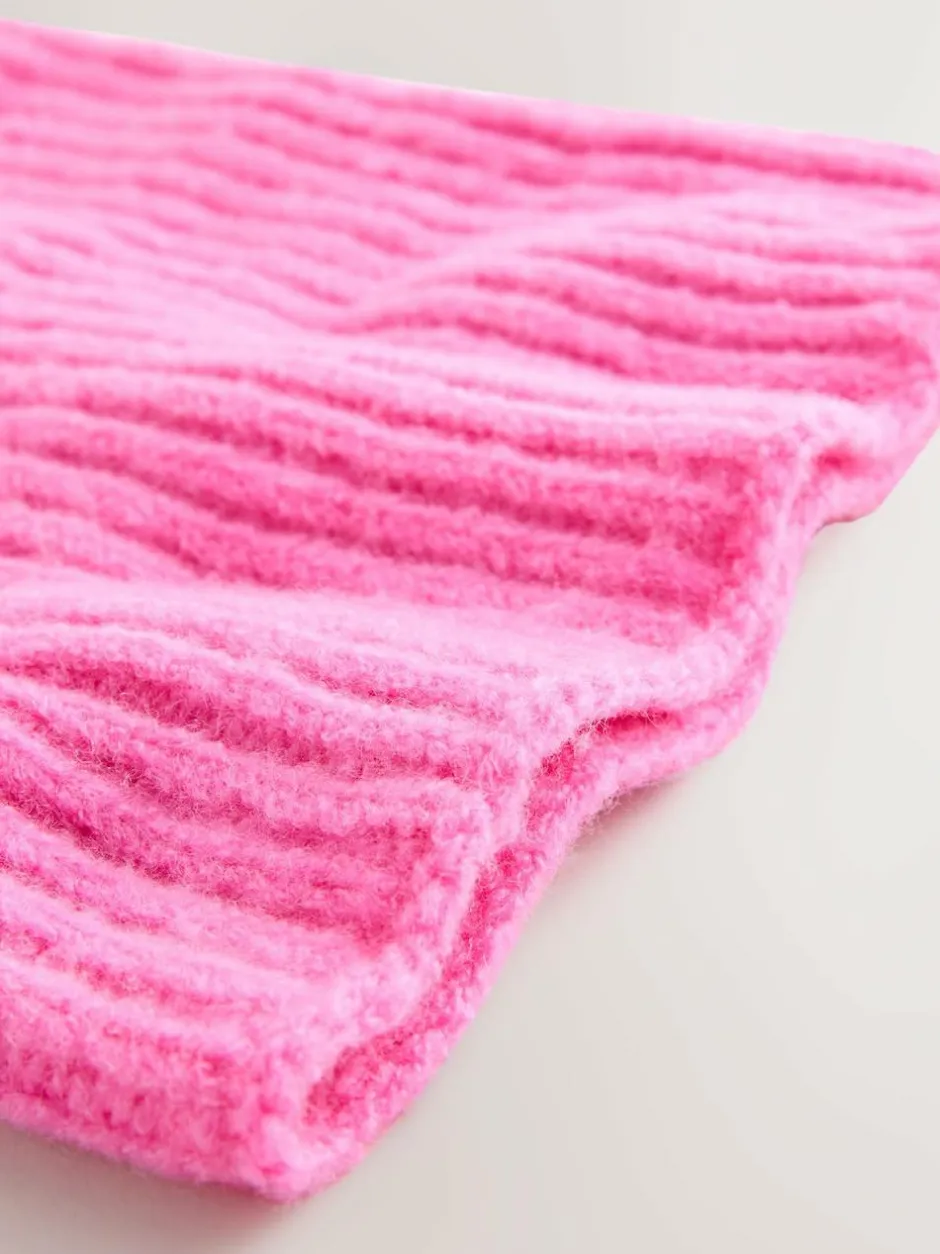 Next Fluro Pink Chunky Rib Snood (1-16yrs) Clearance