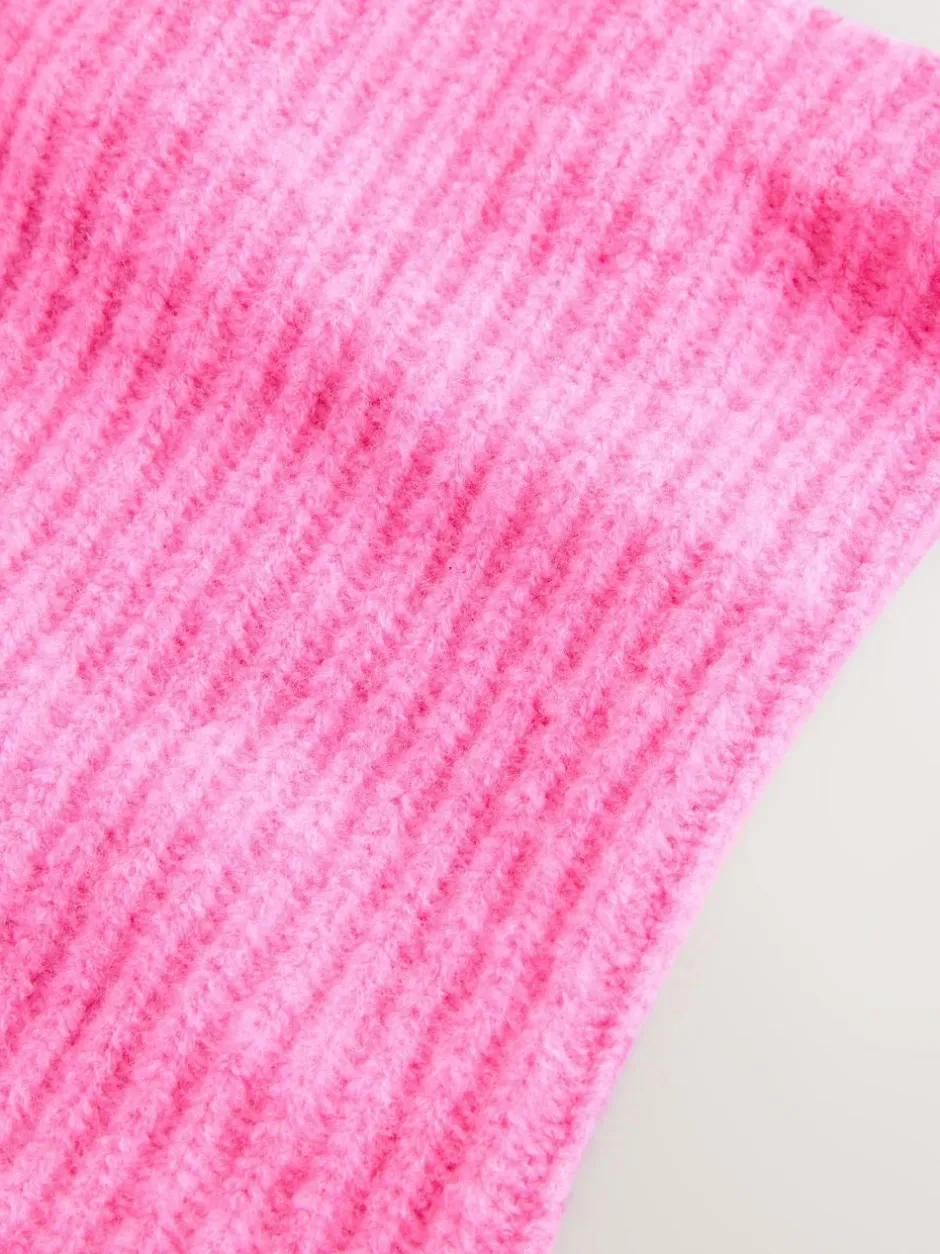 Next Fluro Pink Chunky Rib Snood (1-16yrs) Clearance