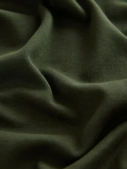 Next Forest Green Relaxed Fit Heavyweight Longline T-Shirt Best