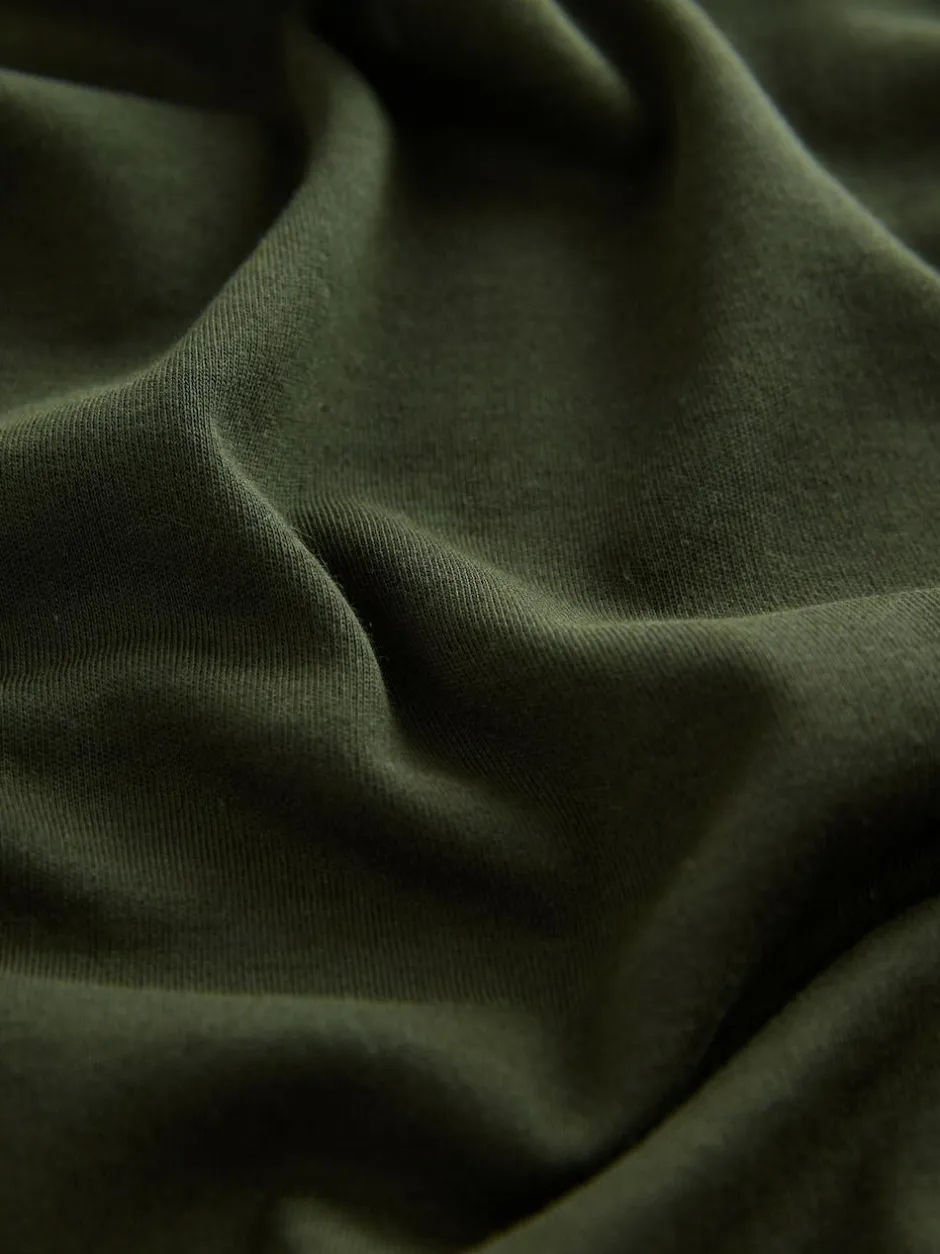 Next Forest Green Relaxed Fit Heavyweight Longline T-Shirt Best