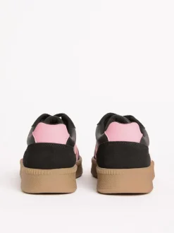 Friends Like These Black Standard Fit Lace Up Retro Gumsole Sports Trainers Online