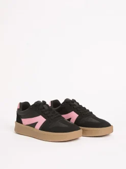 Friends Like These Black Standard Fit Lace Up Retro Gumsole Sports Trainers Online