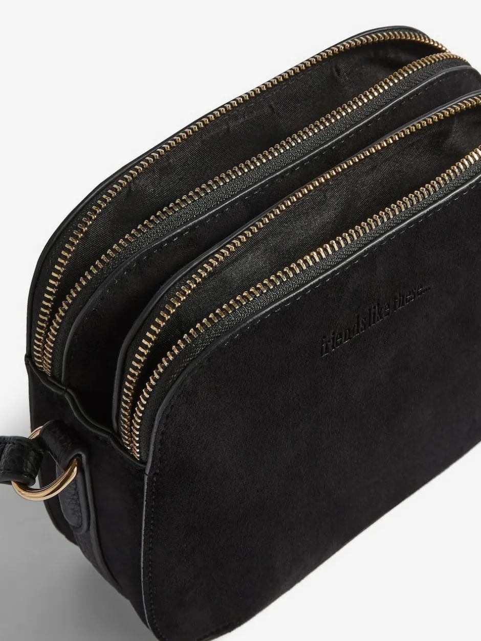 Friends Like These Double Compartment Cross-Body Bag Black Hot