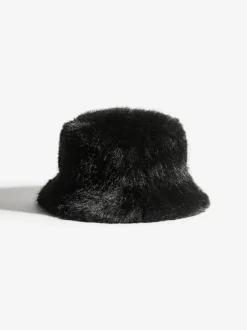 Friends Like These Faux Fur Bucket Hat Black Online