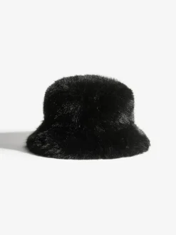 Friends Like These Faux Fur Bucket Hat Black Online