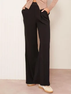 Friends Like These Black Elasticated Waist Trousers Hot