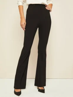 Friends Like These Petite Sculpting Stretch Flared Trousers Black Outlet