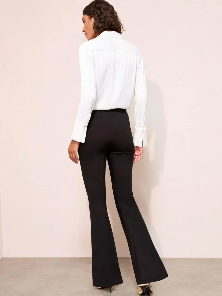 Friends Like These Petite Sculpting Stretch Flared Trousers Black Outlet
