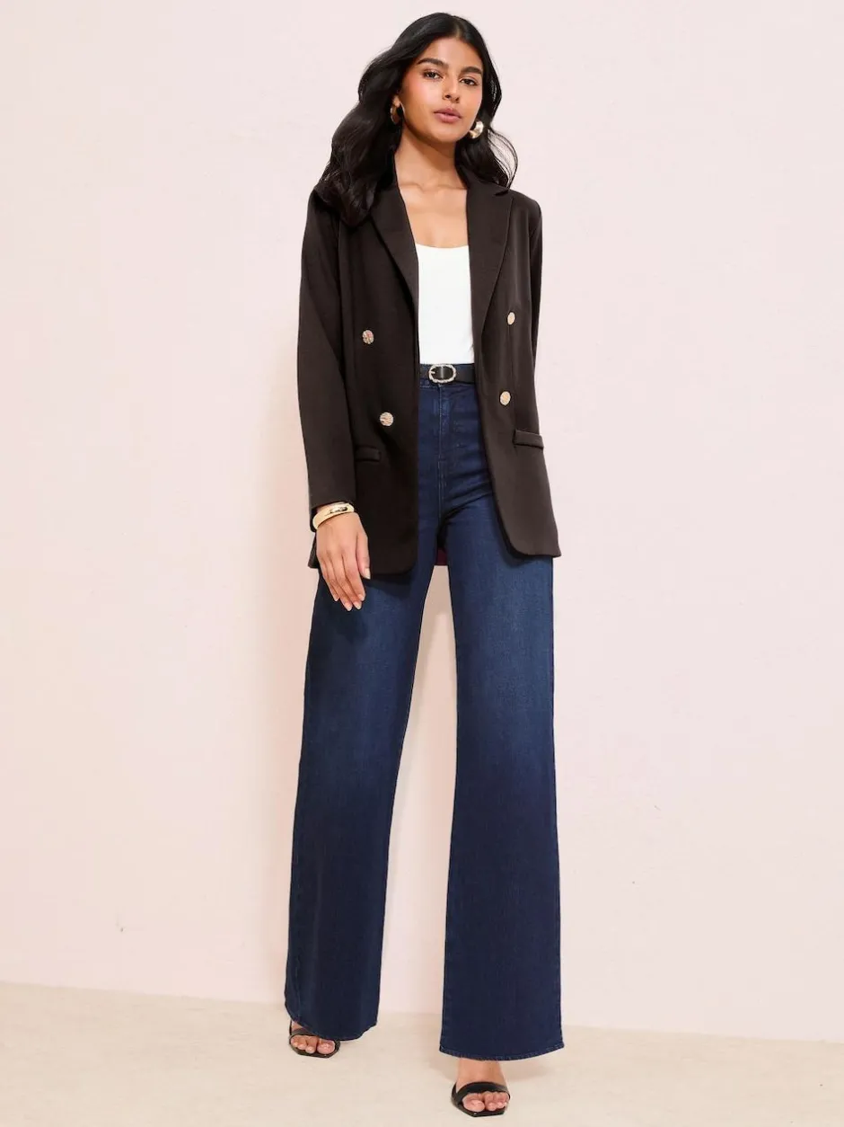 Friends Like These Edge To Edge Ponte Tailored Blazer Black Online