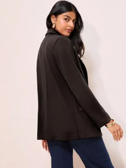 Friends Like These Edge To Edge Ponte Tailored Blazer Black Online