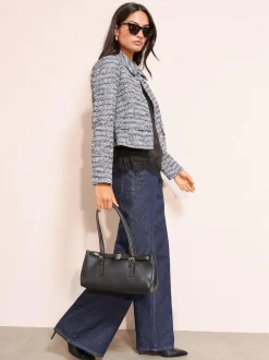 Friends Like These Blue Boucle Trophy Jacket Discount