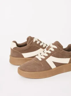 Friends Like These Brown Standard Fit Lace Up Retro Gumsole Sports Trainers Best