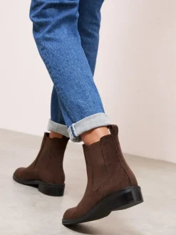 Friends Like These Comfort Chelsea Ankle Boots Chocolate Brown Online
